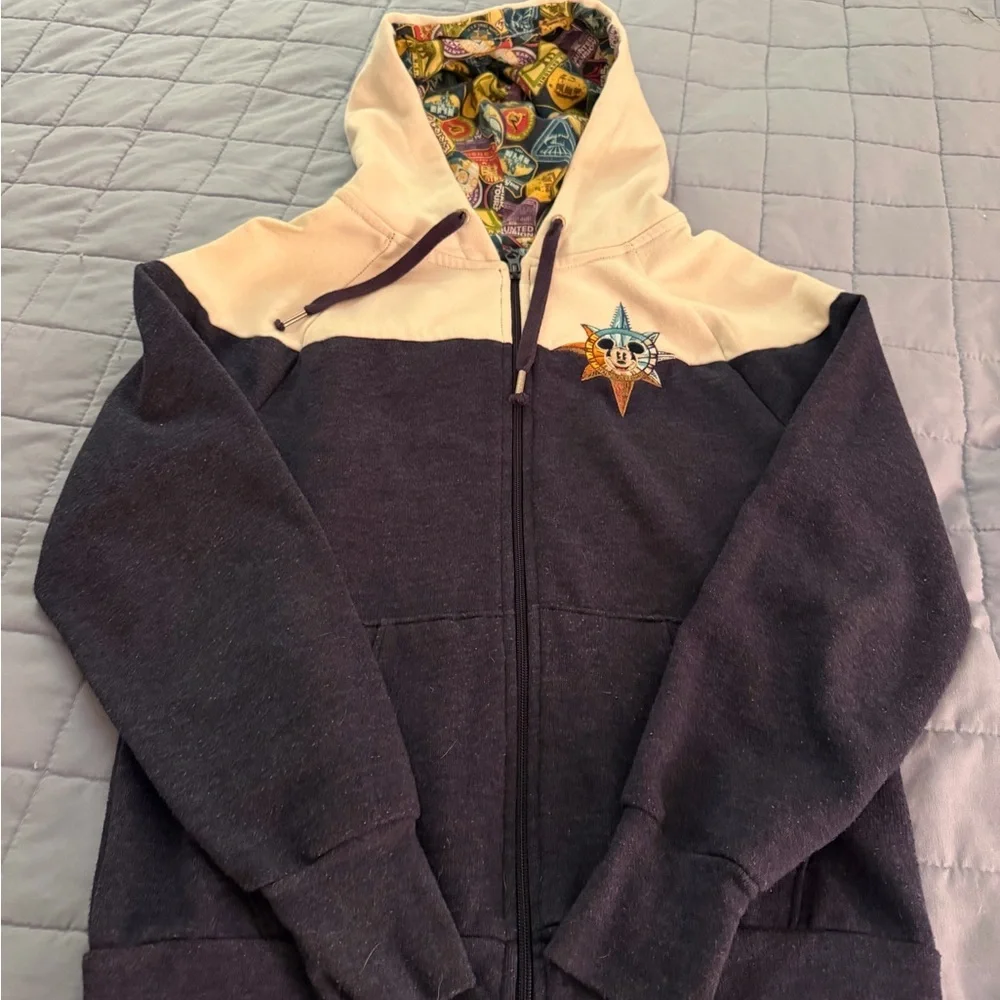 Disney Parks Full Zip Compass Sweatshirt. Women’s Small - Picture 2 of 3